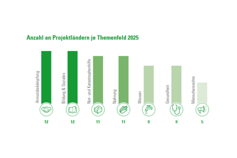 Anzahl an Projektländern