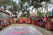 Frauen in Saghata, Bangladesch